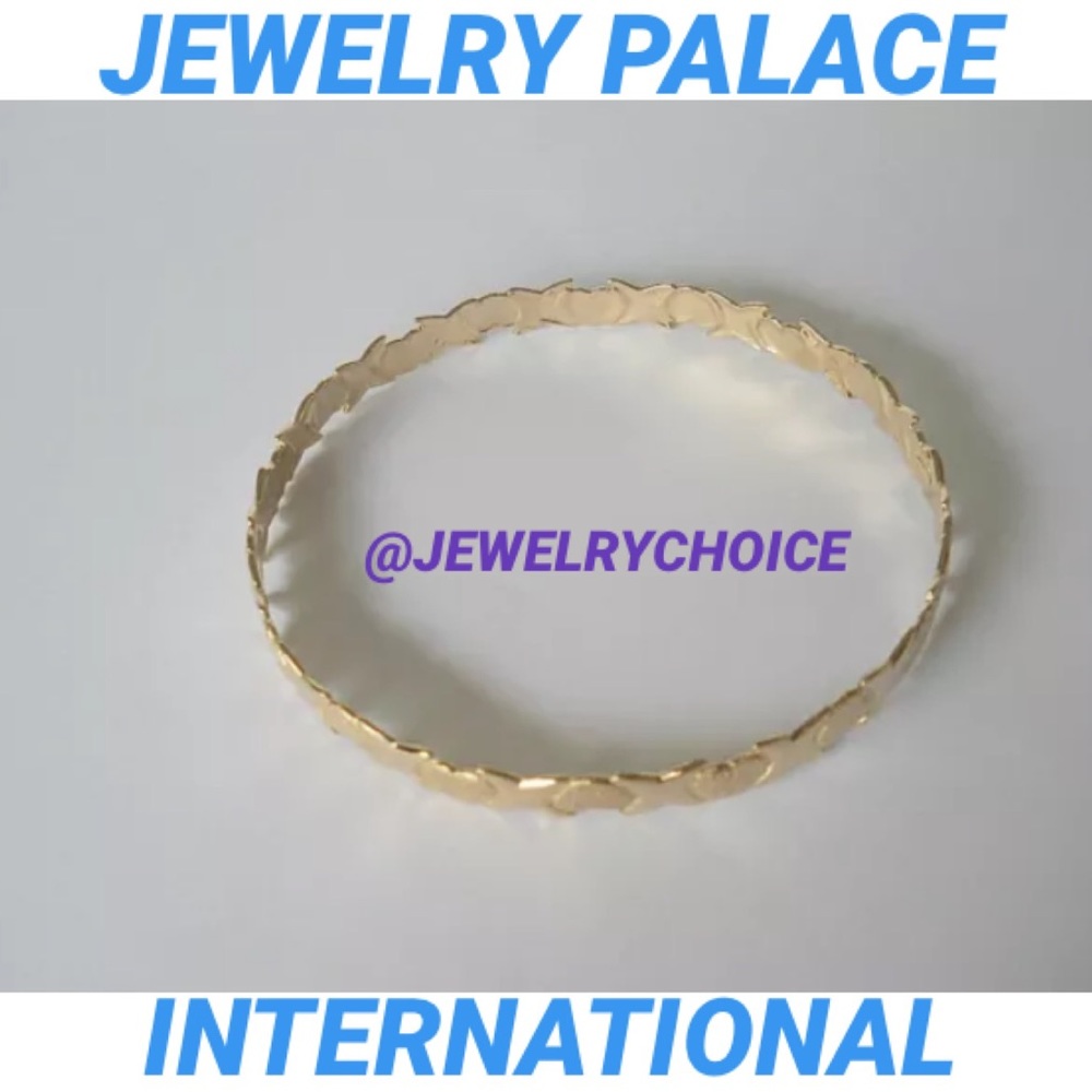 🆕14K Gold Filled Hugs And Kisses Slip On Bangle.